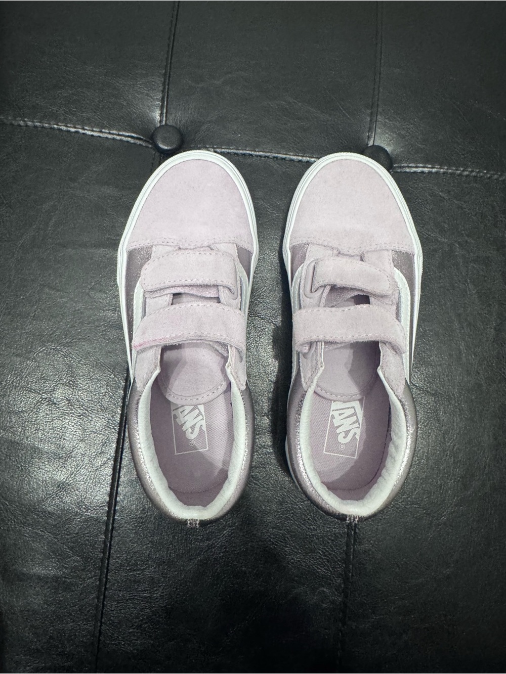 Brand New- Vans Kids Suede Velcro Sneakers in Lavender